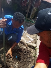 Perbaikan SR tersumbat Mr. cambarano dan Mr. Christiano